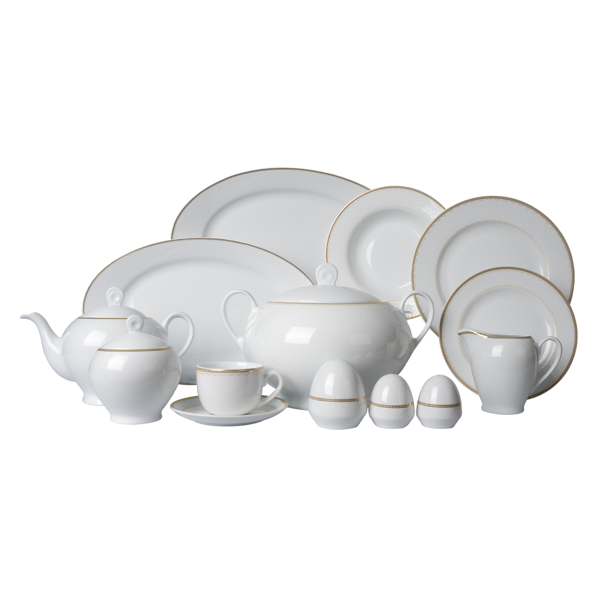 قیمت و خرید سرویس ۱۰۲ پارچه چینی زرین طرح نورا