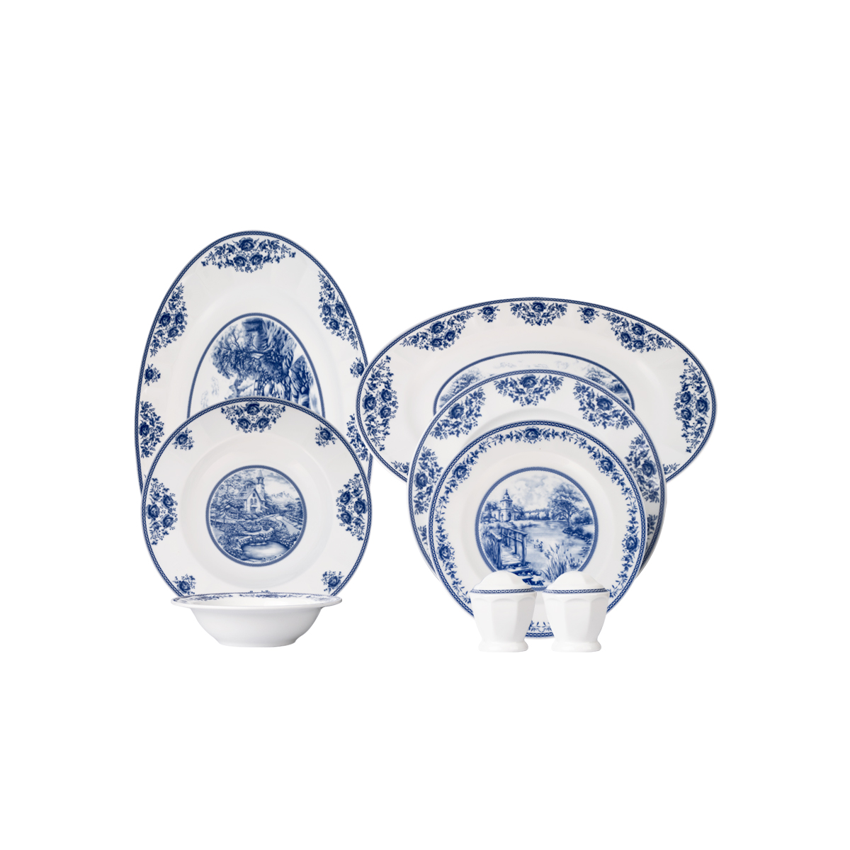 قیمت و خرید سرویس نئوکلاسیک طرح فلورنتینو چینی زرین